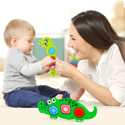 Finger Press Fidget Toys for Children Baby Sensory Finger Exercise Activity Motor Skills Educational Stress Relief Kids Toy Gift