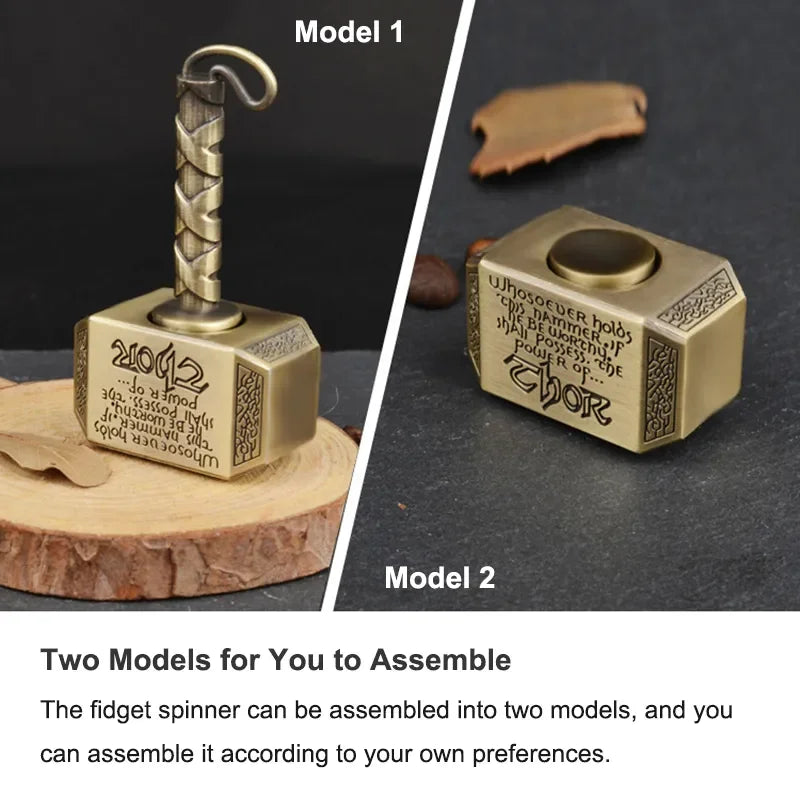 Spinning Alloy Fidget Spinner for Fingertips, Anti-Stress Toy for Kids & Adults, Metal Gyroscope, Anti-Anxiety Fidget Tool