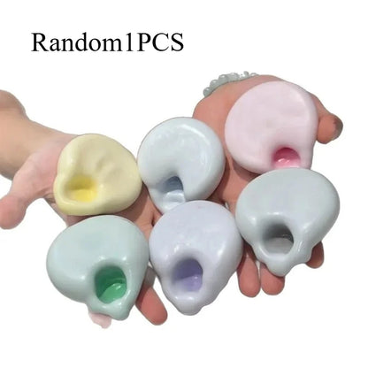 Creative Soft Stress Relief Ball Diy Rubble Ice Skin Adhesive Handball Desktop Squeezing Soothing Toy Party Kids Gift Best Toy