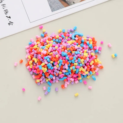 Colourful Mix Cylindrical Polymer Clay Slices Sprinkles for Slime Filling Clay DIY Crystal Crafts Tiny plastic klei Accessory