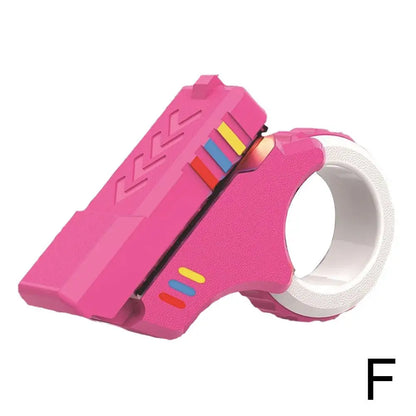 A Rotary Finger Sliders Fidget Toy Office Pressure Relief Slider Ratchet Finger Fidget 3D Printed Fidegt ToysFingertip Textured