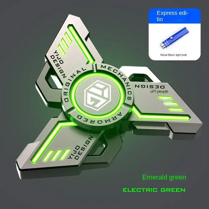 Fidget Spinner Metal Alloy Luminous Fingertip Gyro Anti anxiety EDC Spinning Top Tip Relieve Stress Relief Toys for Adults Kids