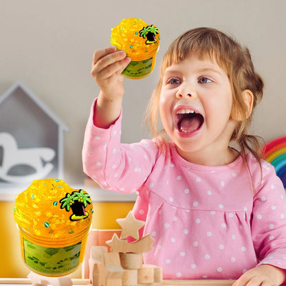 Crystal-Clear Star Slushie Slime Kit - ASMR Sensory Toy for Kids/Adults, Non-Toxic DIY Creative Play & Stress Relief with Glitte