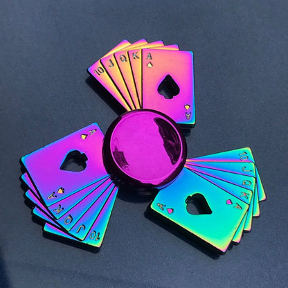 A Rainbow Fidget Metal Spinner Colorful Finger Spinners High Speed Hand Spinners Fidget Toys for Stress Anxiety Relief for Adults
