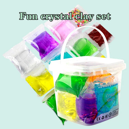 Crystal Transparent Clay, Creative,DIY, Create Your Favorite Slime, Suitable For Any Gift, Birthday Toy. Relieve Pressure, Soft